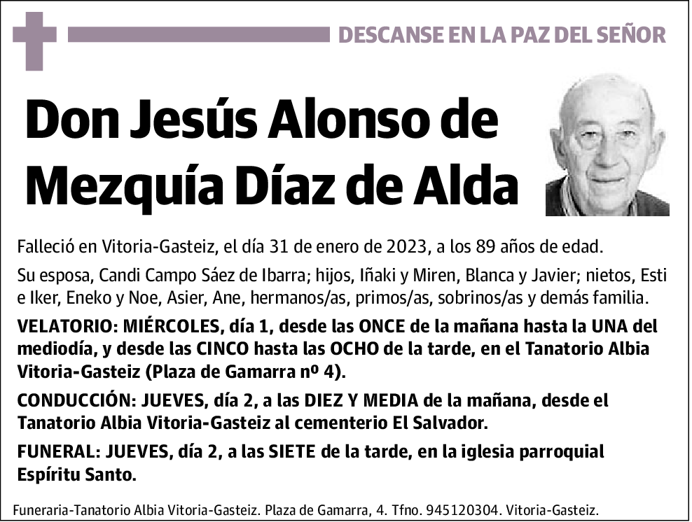 Jesús Alonso de Mezquía Díaz De Alda