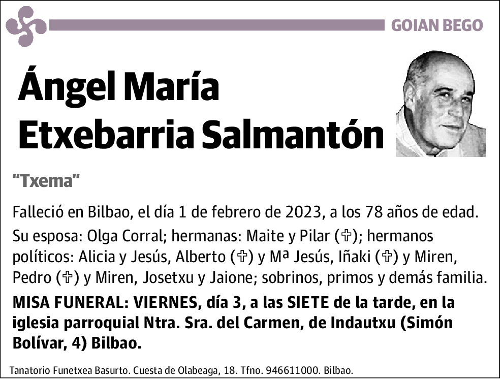 Ángel María Etxebarria Salmantón