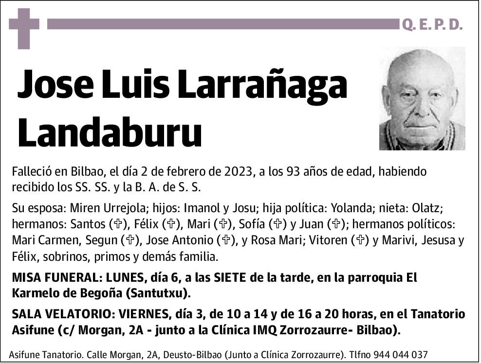 Jose Luis Larrañaga Landaburu