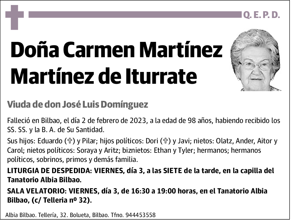 Carmen Martínez Martínez De Iturrate