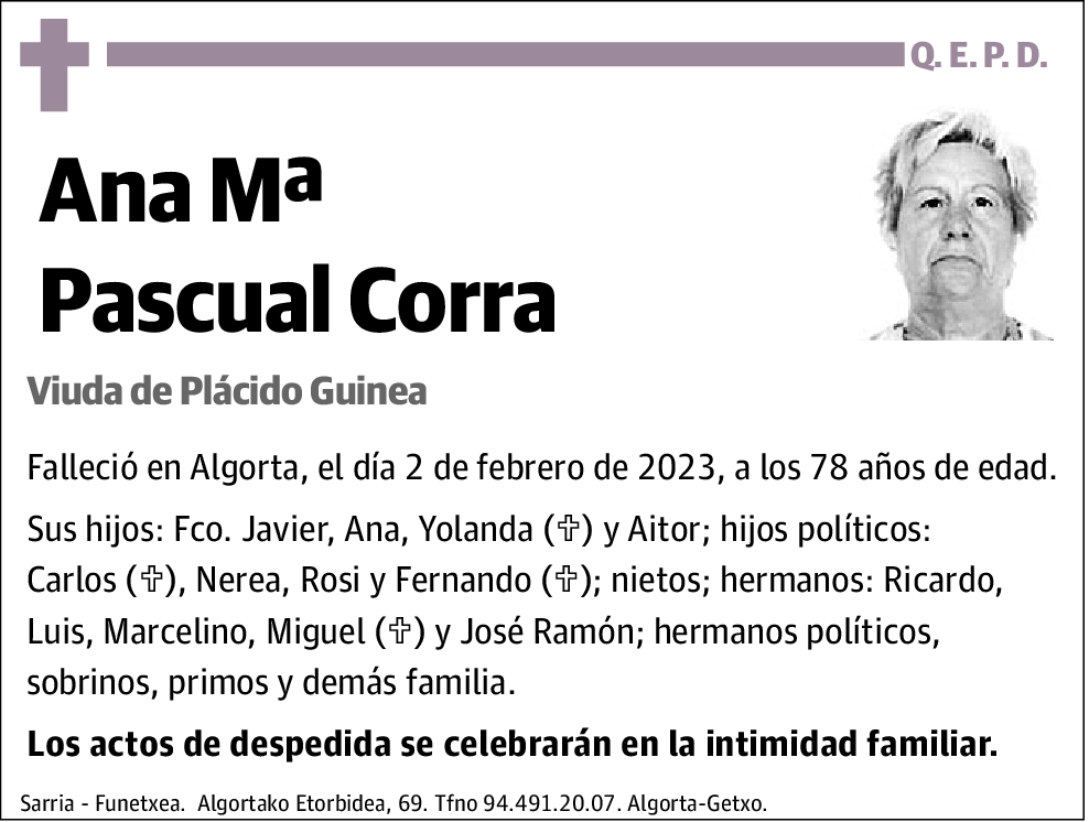 Ana Mª Pascual Corra