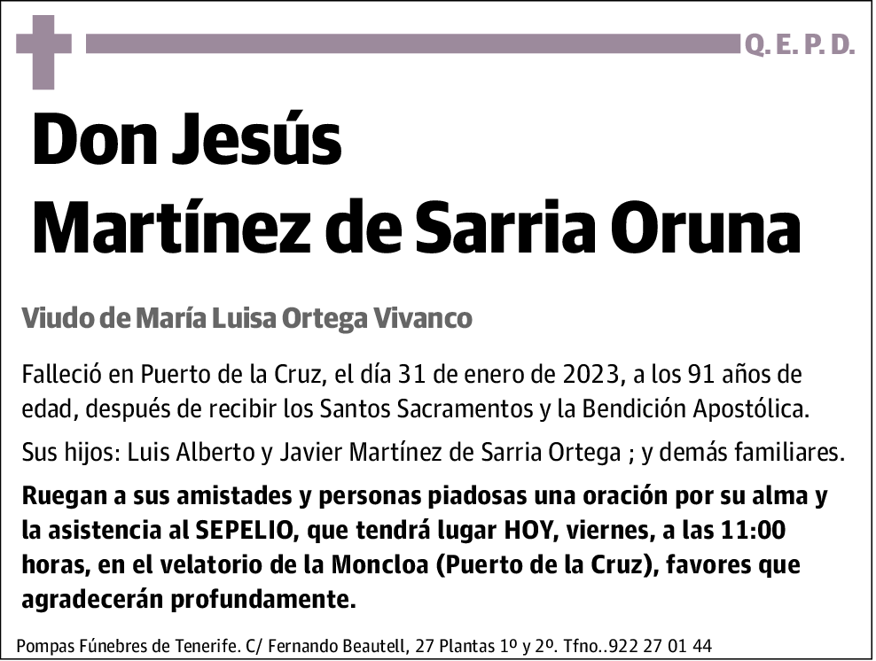 Jesús Martínez de Sarria Oruna