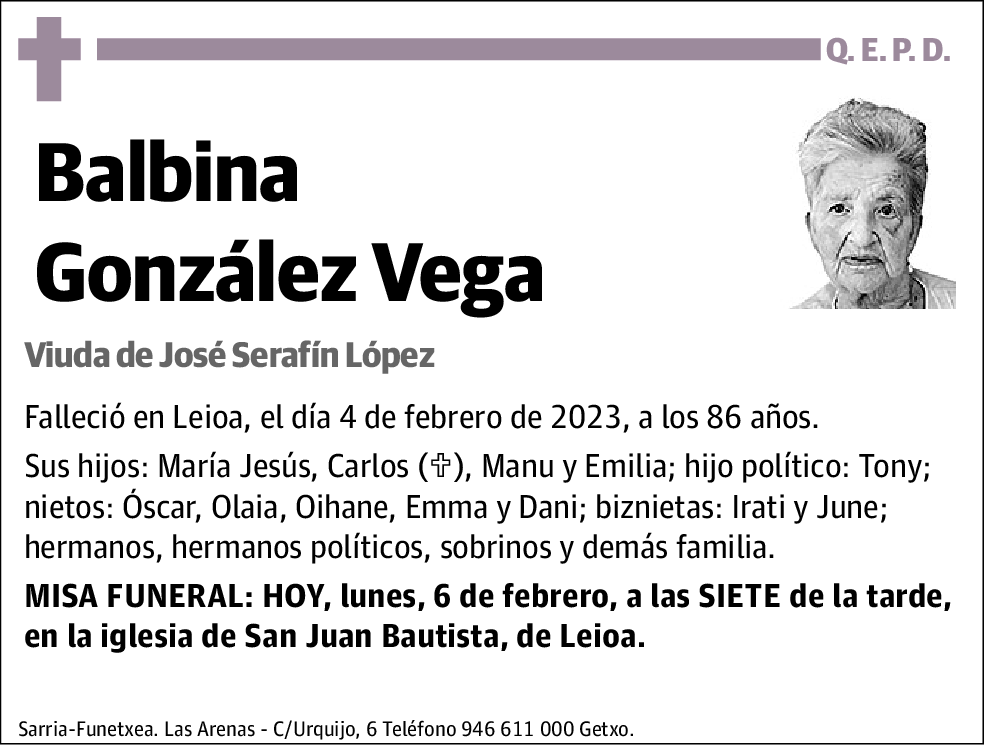 Balbina González Vega