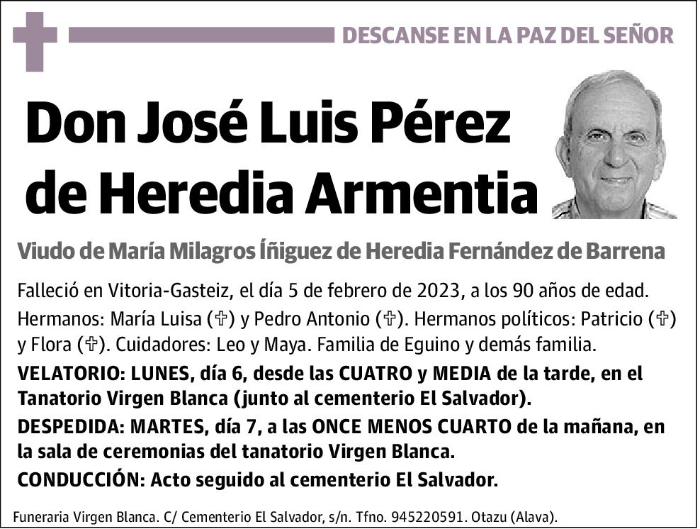 José Luis Pérez de Heredia Armentia