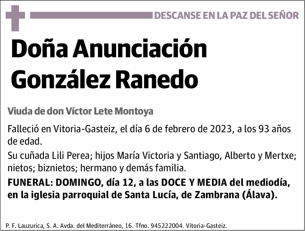 Anunciación González Ranedo