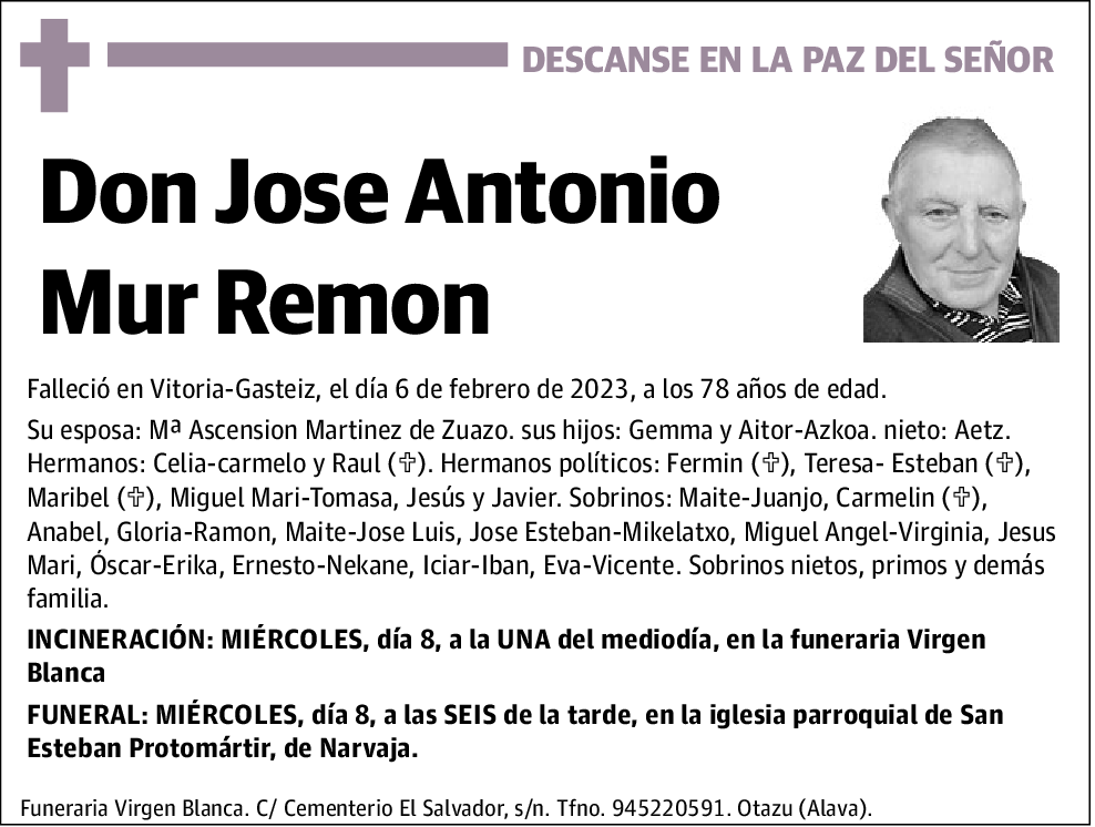 Jose Antonio Mur Remon