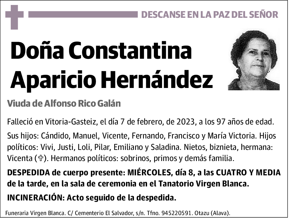 Constantina Aparicio Hernandez