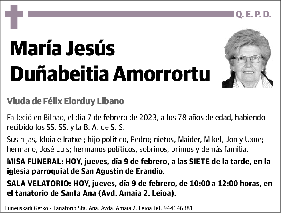 María Jesús Duñabeitia Amorrortu