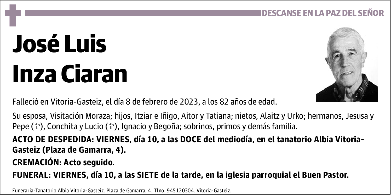 José Luis Inza Ciaran