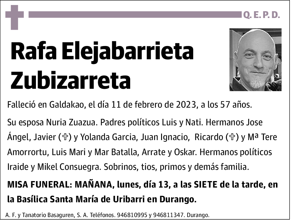 Rafa Elejabarrieta Zubizarreta