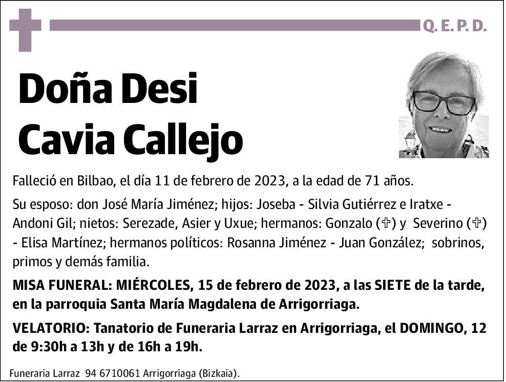 Desideria Cavia Callejo