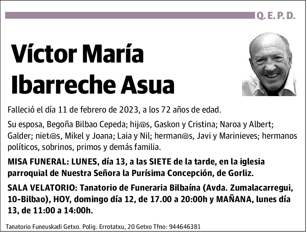 Víctor María Ibarreche Asua