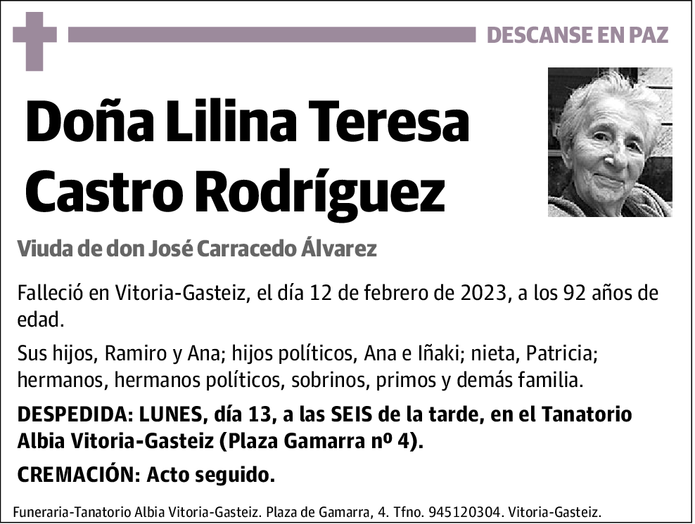 Lilina Teresa Castro Rodríguez