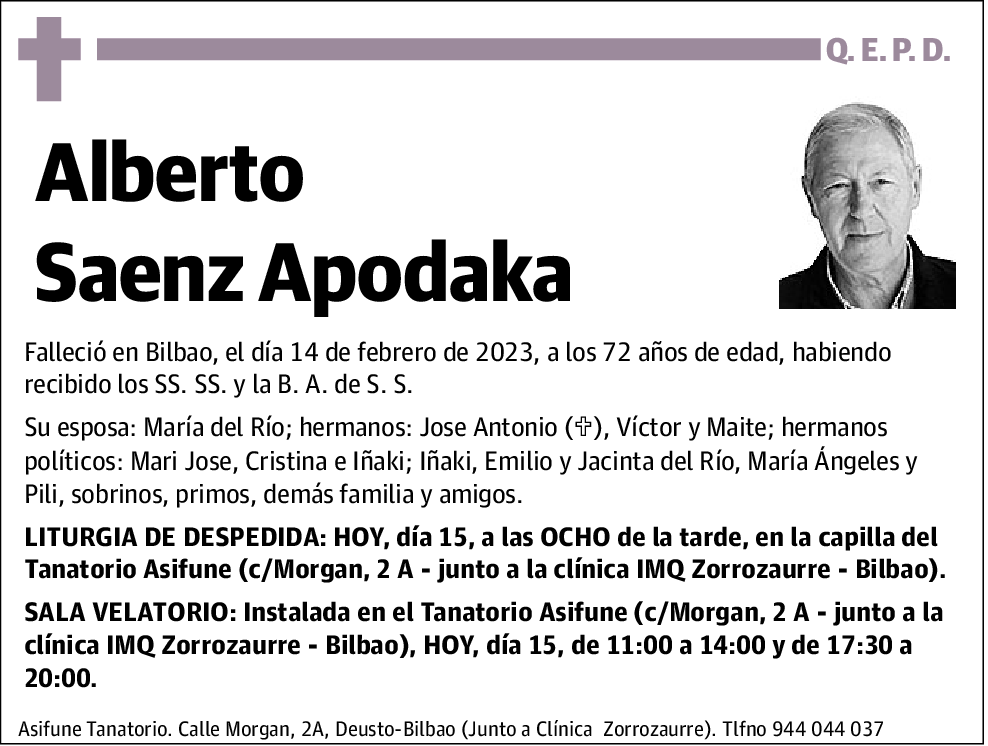 Alberto Saenz Apodaka