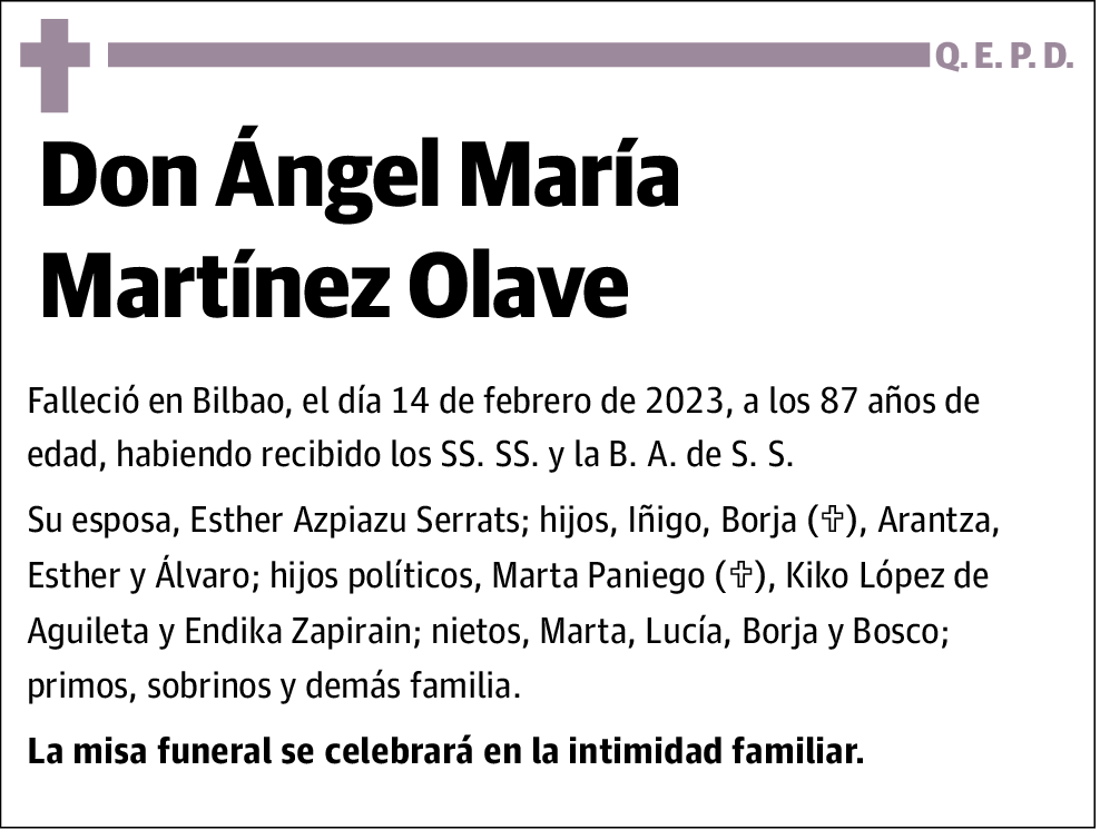 Ángel María Martínez Olave