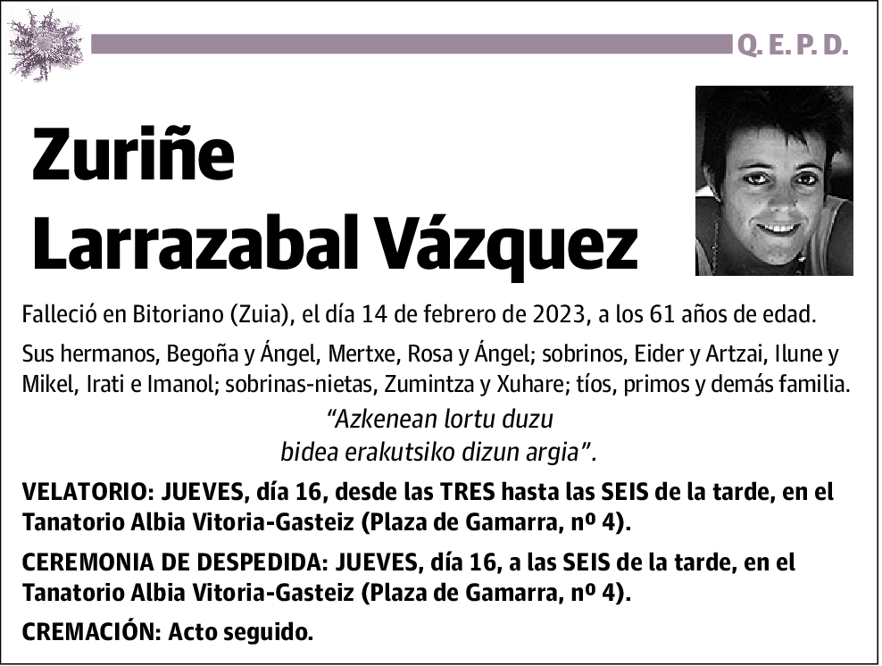 Zuriñe Larrazabal Vázquez