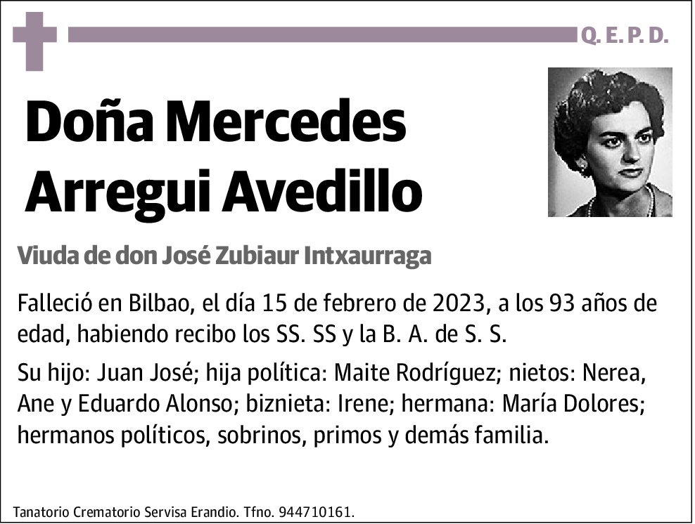 Mercedes Arregui Avedillo