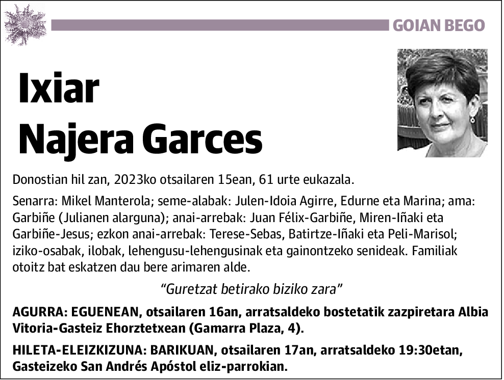 Ixiar Najera Garces