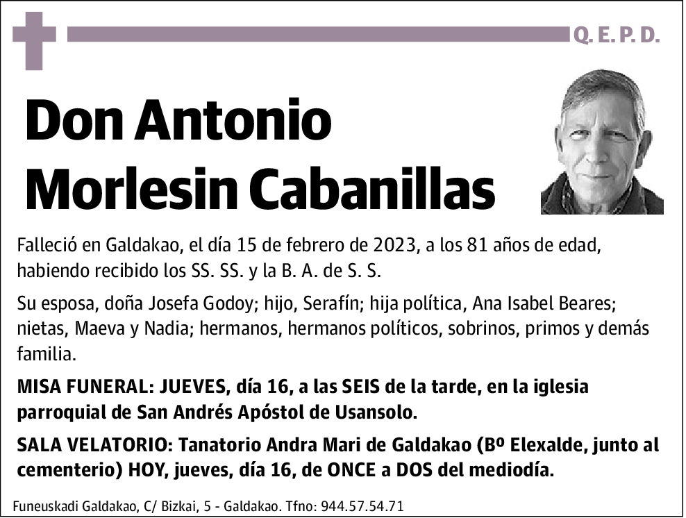 Antonio Morlesin Cabanillas