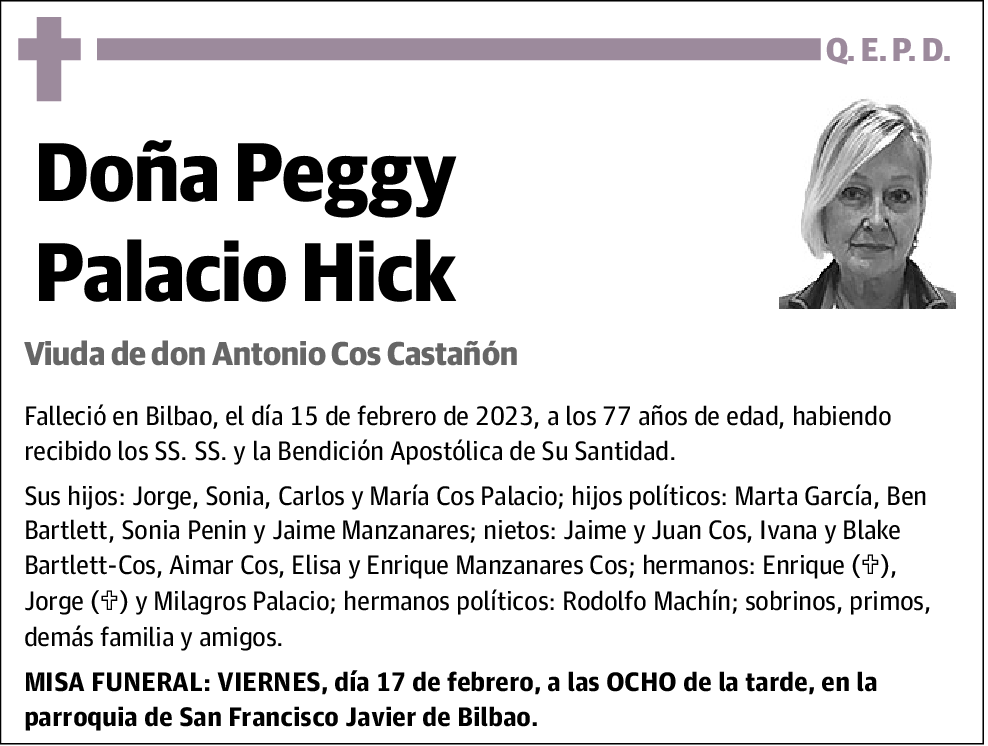 Peggy Palacio Hick