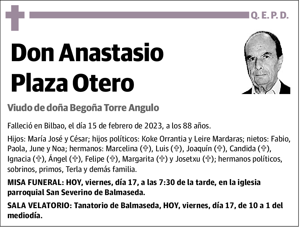 Anastasio Plaza Otero