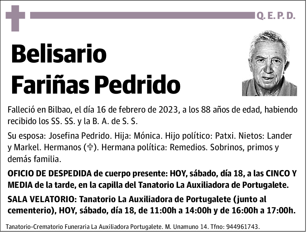 Belisario Fariñas Pedrido