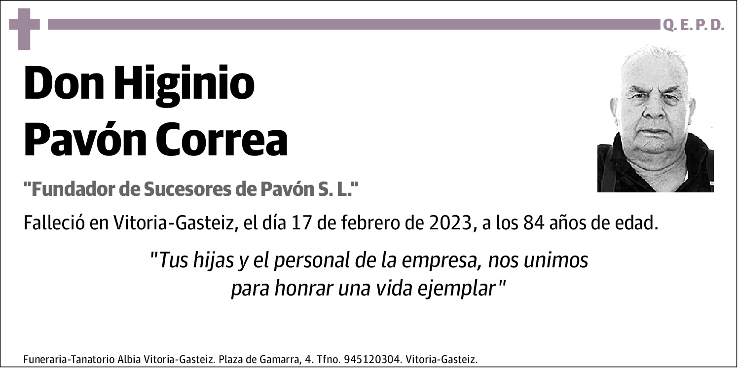 Higinio Pavón Correa