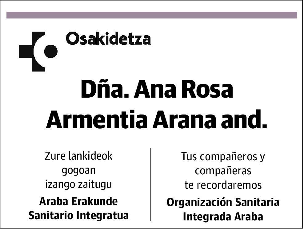 Ana Rosa Armentia Arana