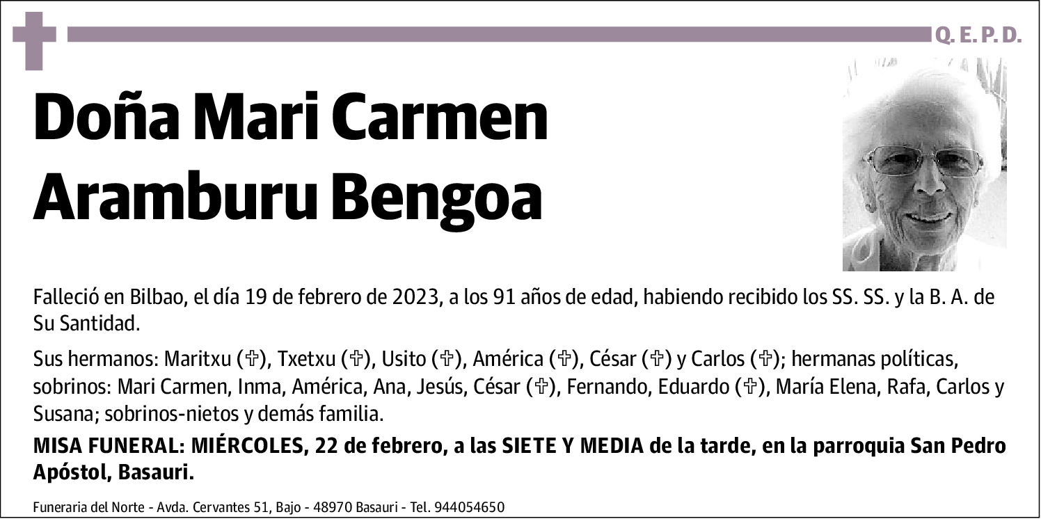 Mari Carmen Aramburu Bengoa