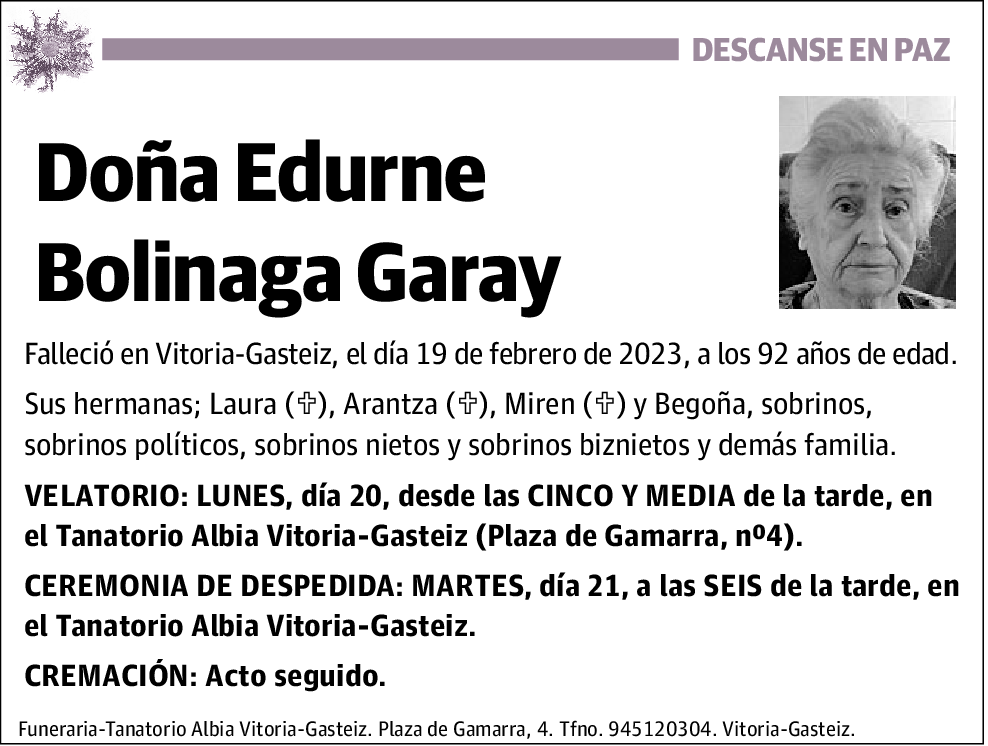 Edurne Bolinaga Garay