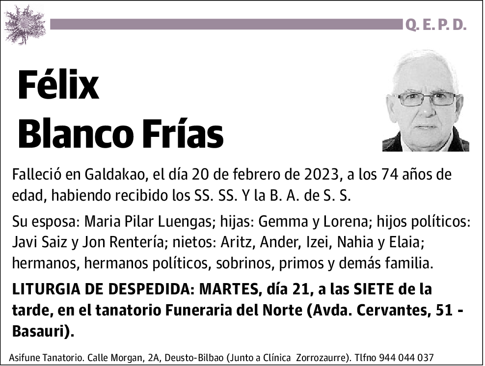 Félix Blanco Frías