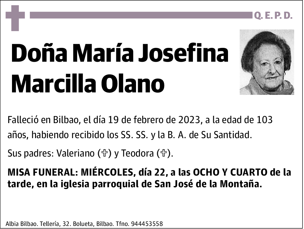 María Josefina Marcilla Olano