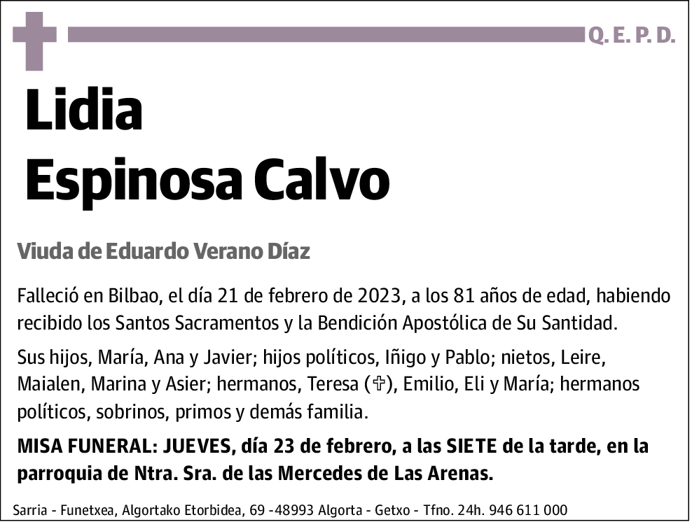 Lidia Espinosa Calvo