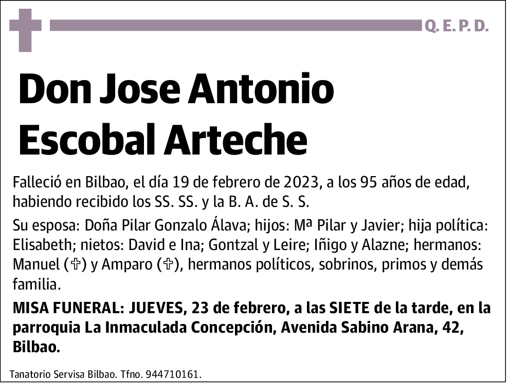 Jose Antonio Escobal Arteche