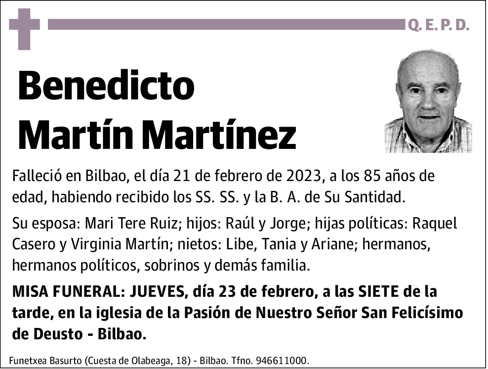 Benedicto Martín Martínez