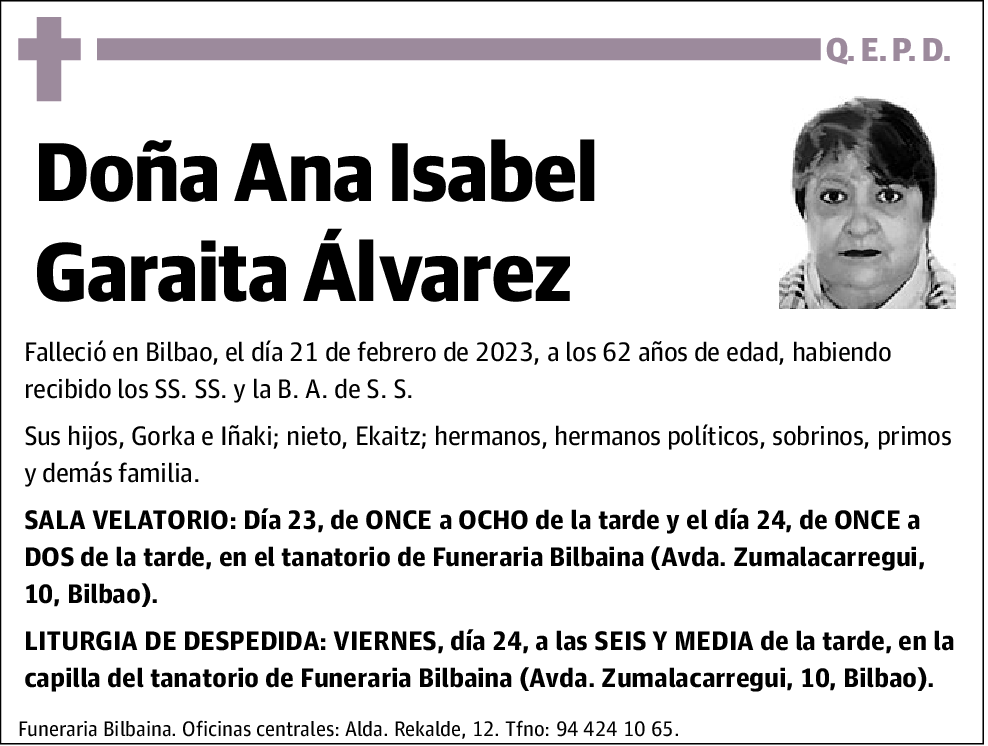 Ana Isabel Garaita Álvarez