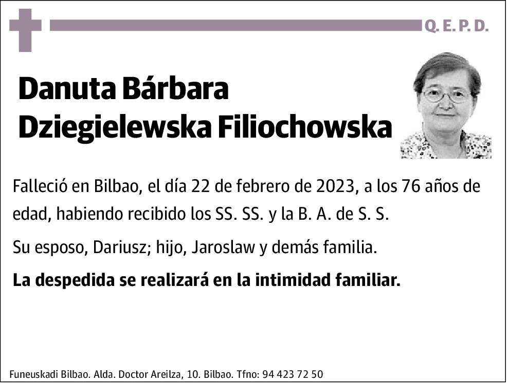 Danuta Bárbara Dziegielewska Filiochowska