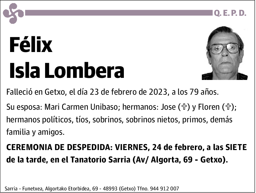 Félix Isla Lombera