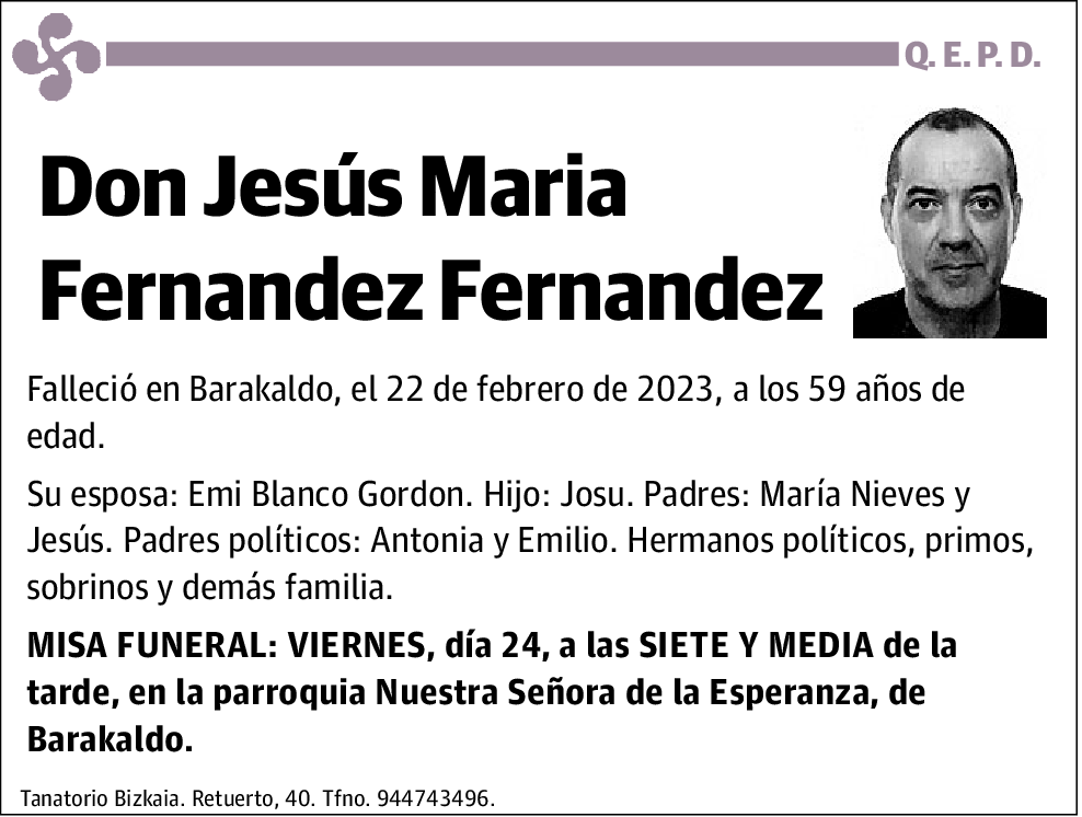 Jesús Maria Fernandez Fernandez