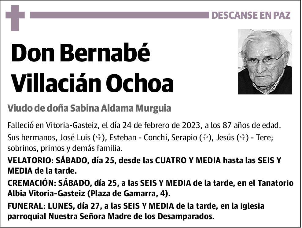 Bernabé Villacián Ochoa