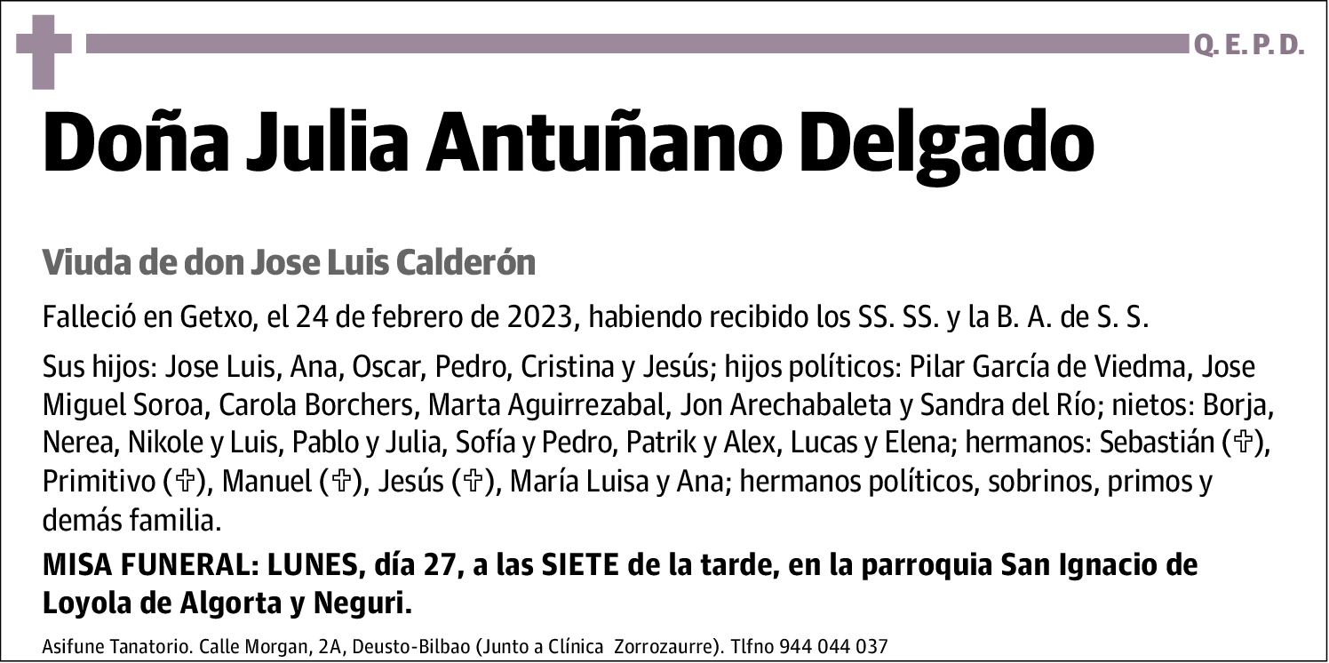 Julia Antuñano Delgado