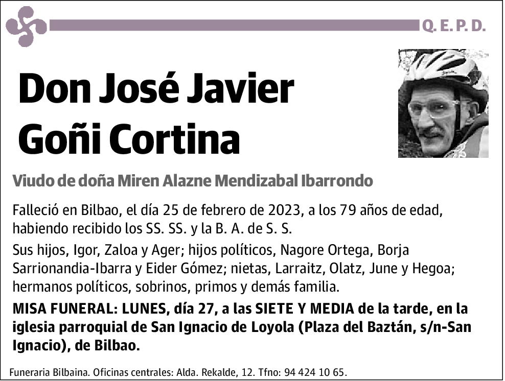 José Javier Goñi Cortina