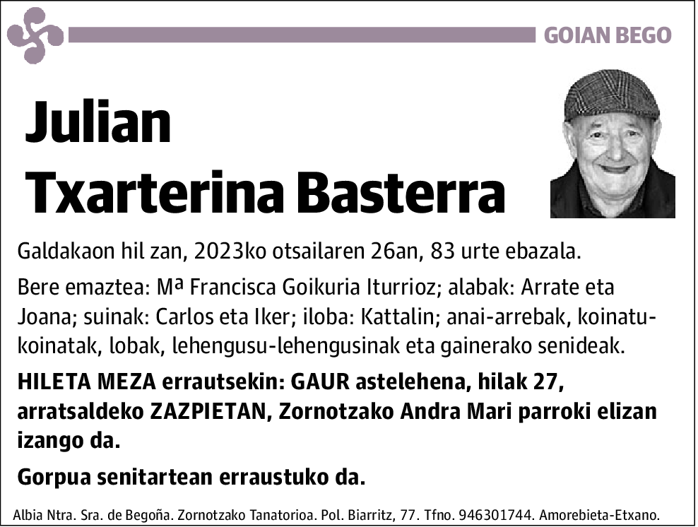 Julian Txarterina Basterra