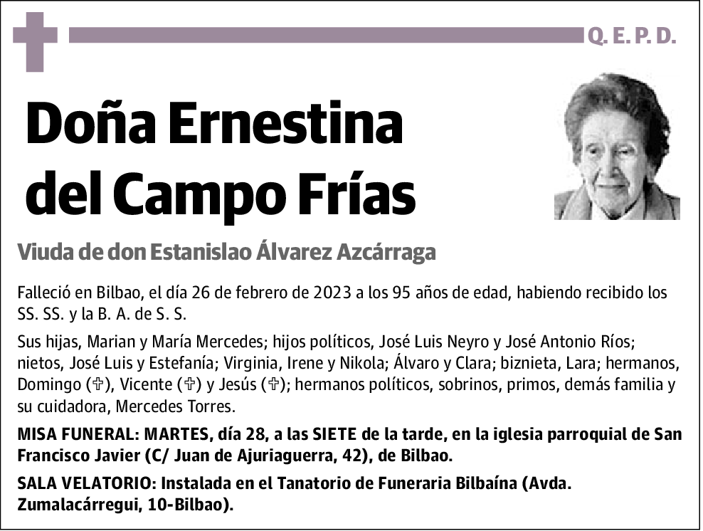 Ernestina del Campo Frías