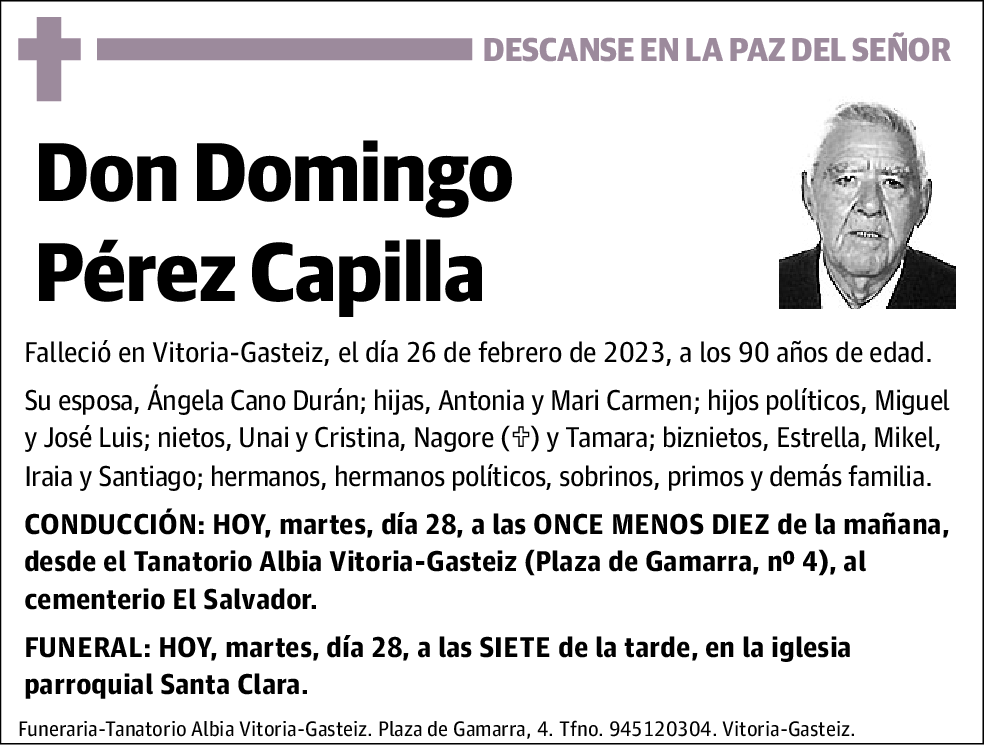 Domingo Pérez Capilla