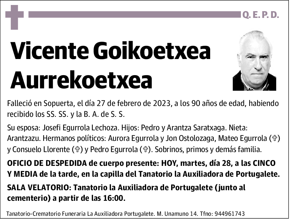 Vicente Goikoetxea Aurrekoetxea