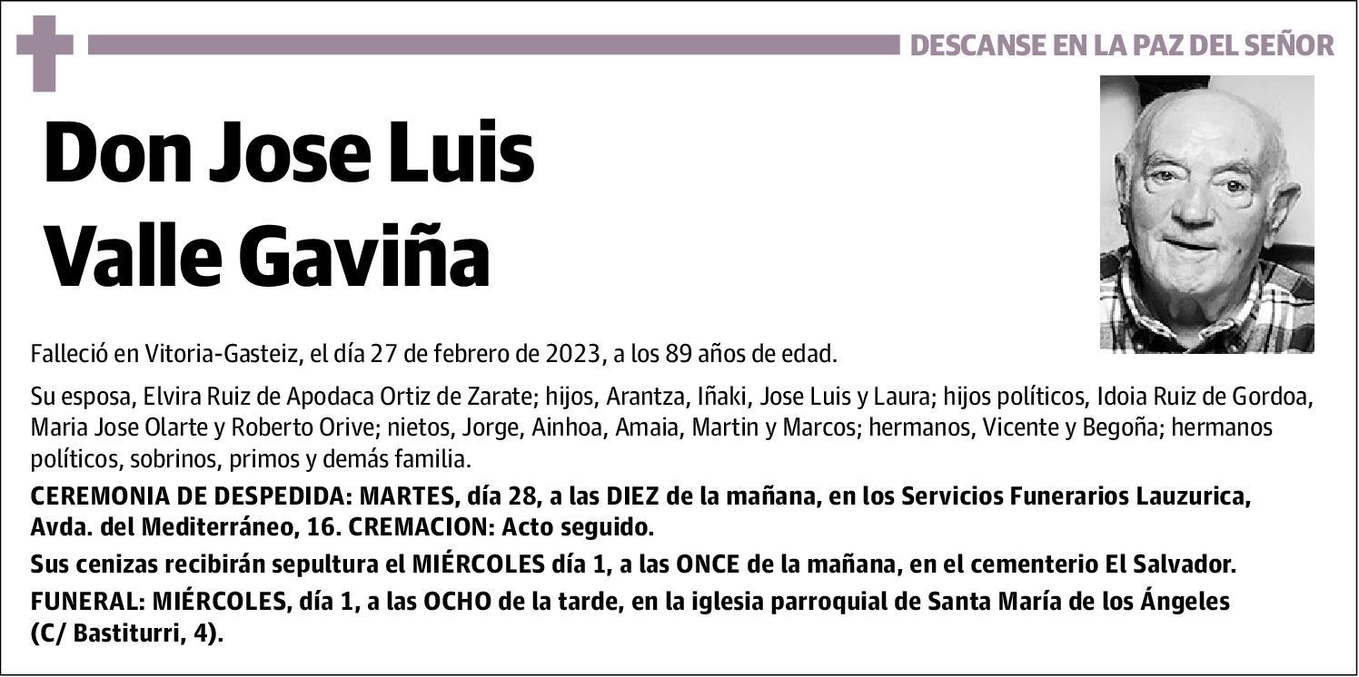 Jose Luis Familia Valle Gaviña