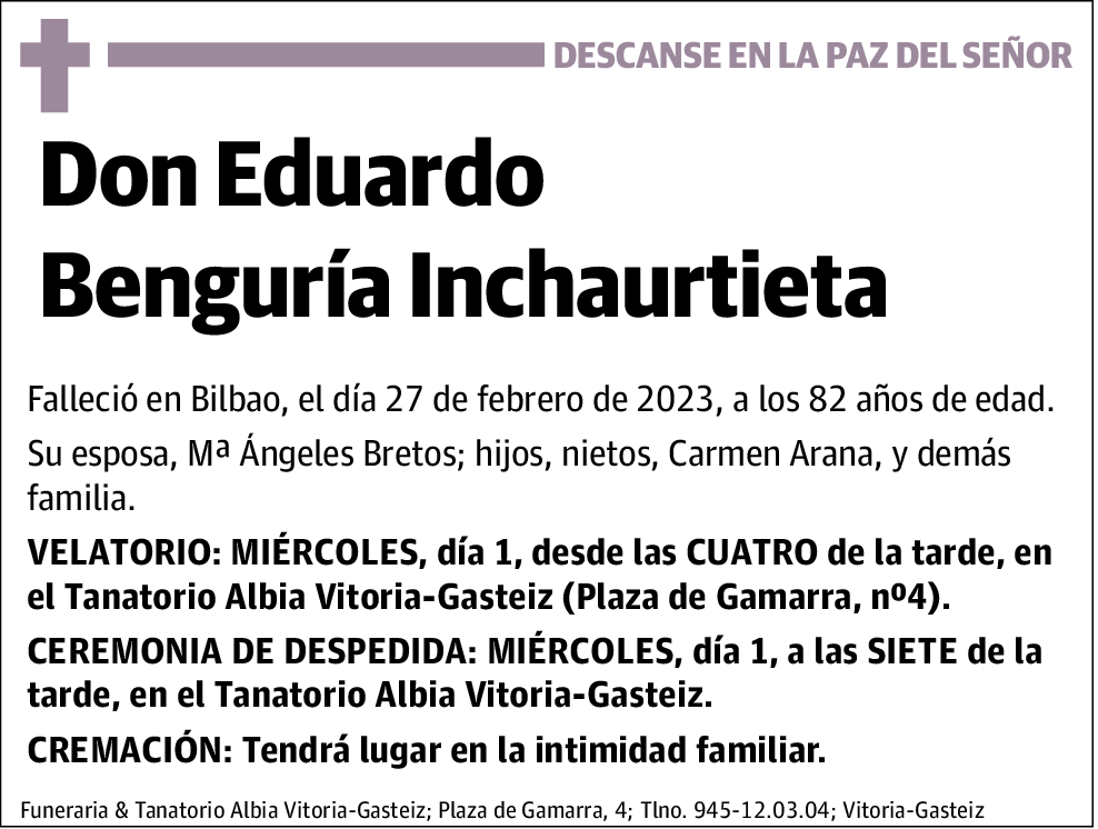 Eduardo Benguría Inchaurtieta