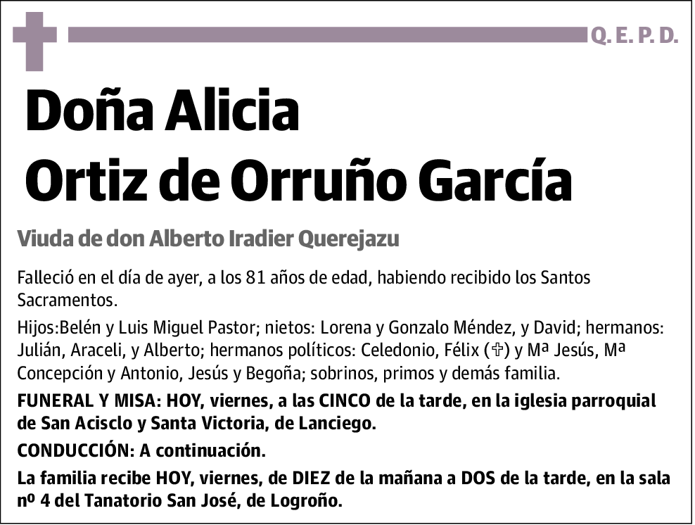 Alicia Ortiz de Orruño García