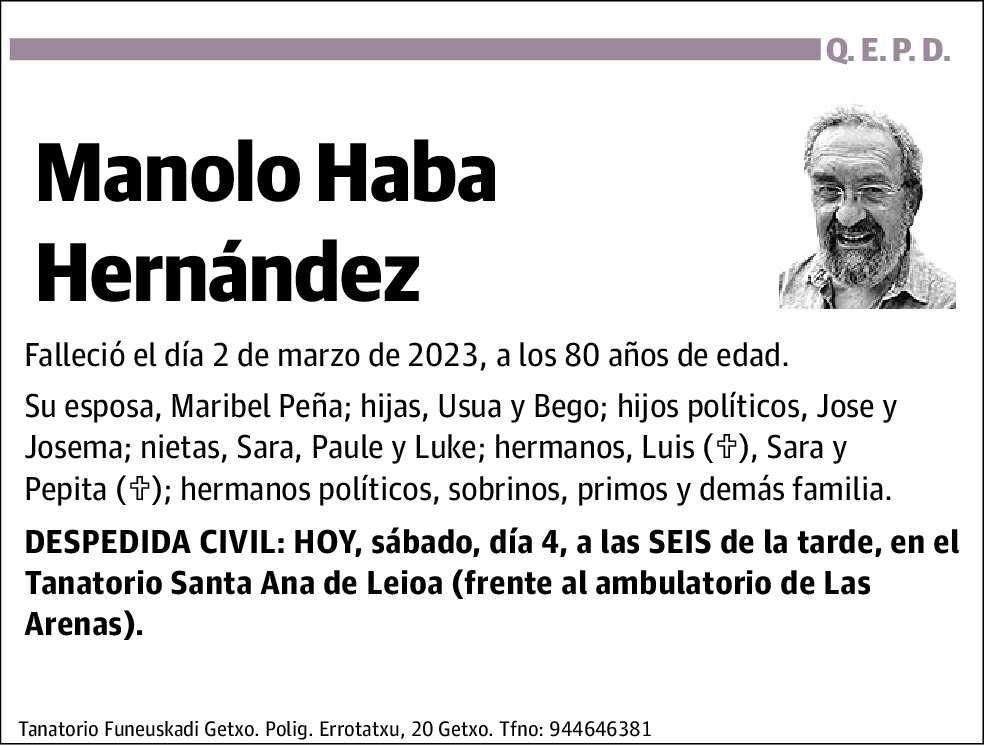 Manolo Haba Hernández